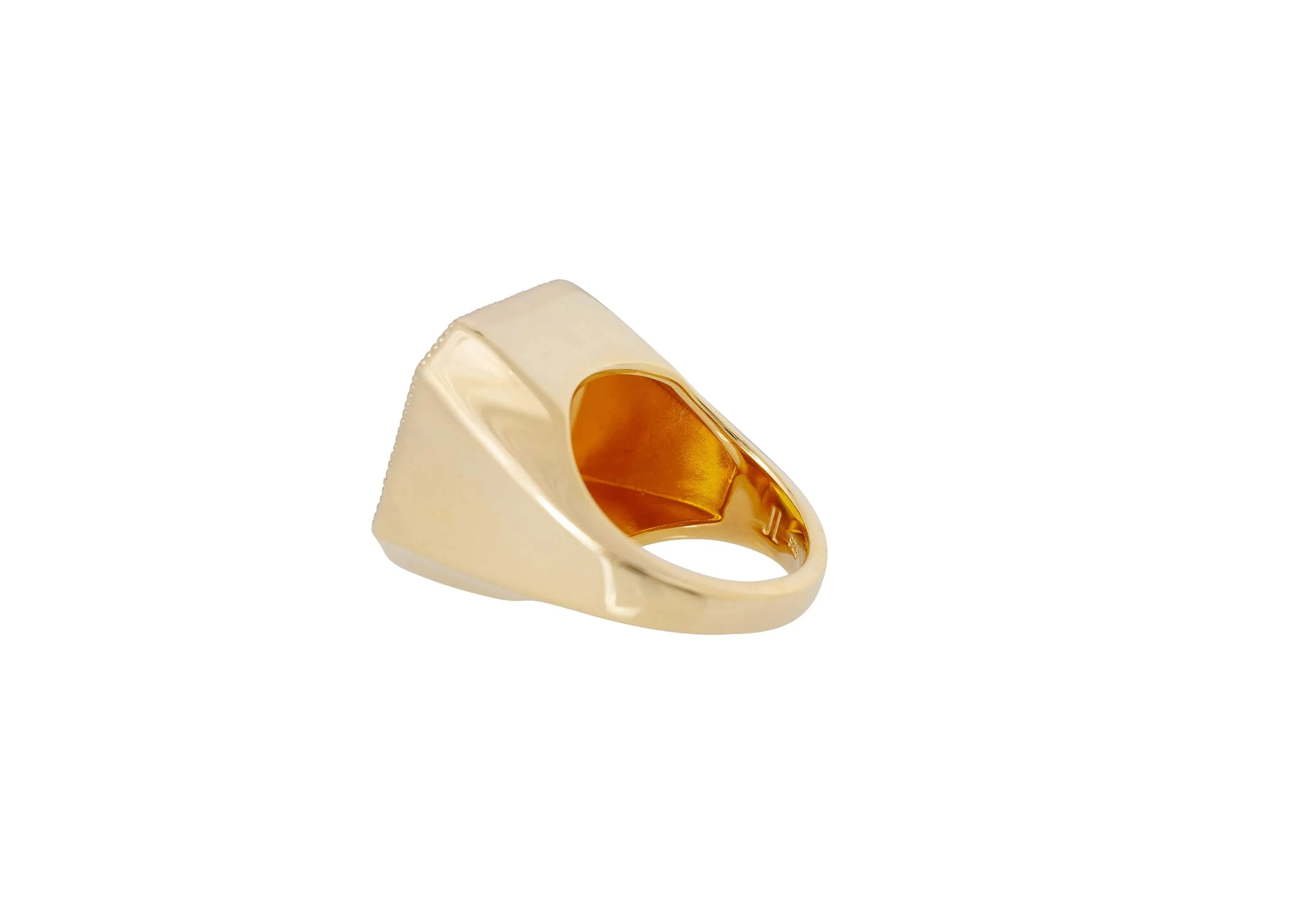 Gem Signet Ring Yellow