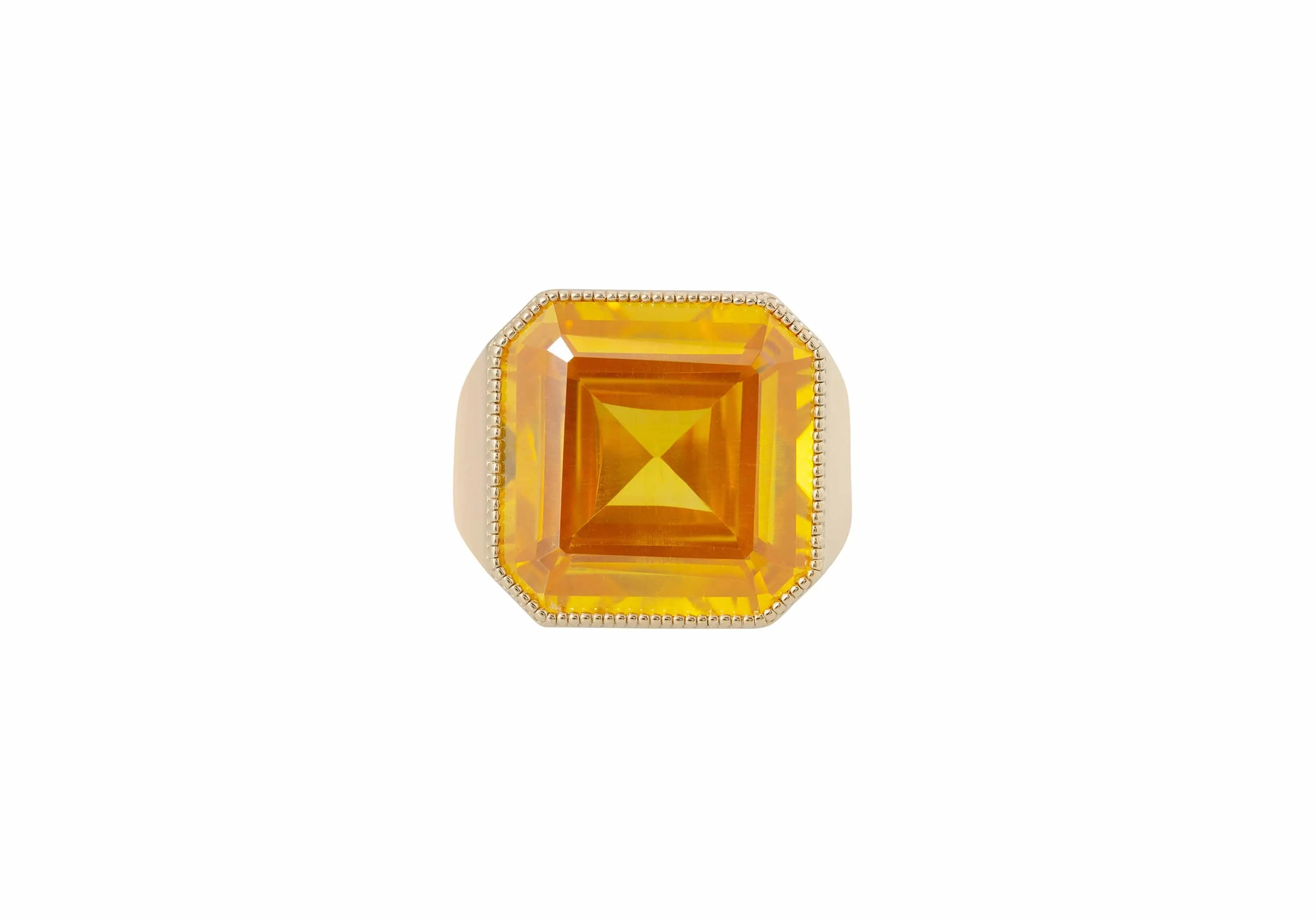 Gem Signet Ring Yellow