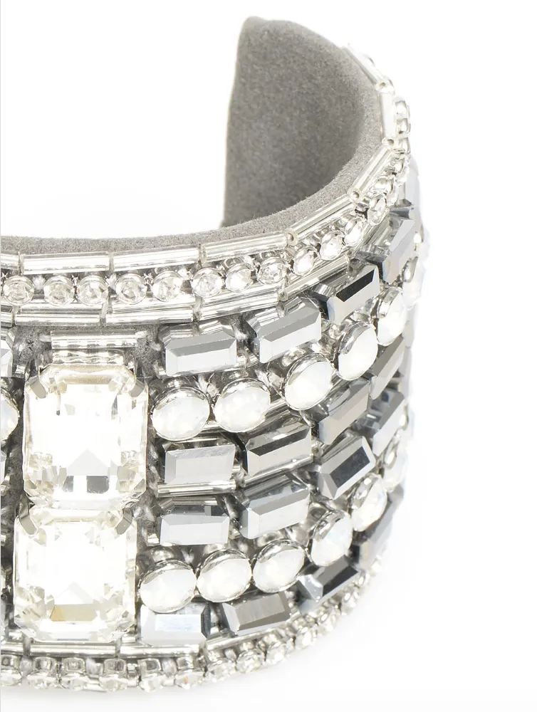 Gemstone Coliseum Cuff Silver