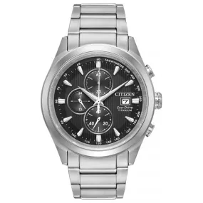 Gents Eco-Drive Titanium WR100 Watch CA0650-58E
