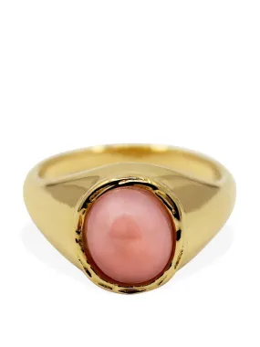 Gold and pink opal Juliette ring