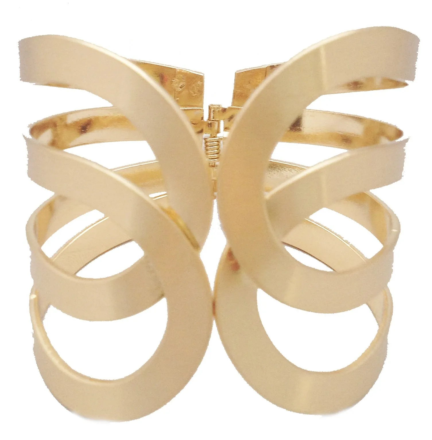 Gold Scalloped Cuff Bracelet