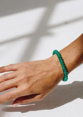 Green Onyx Button Bracelet