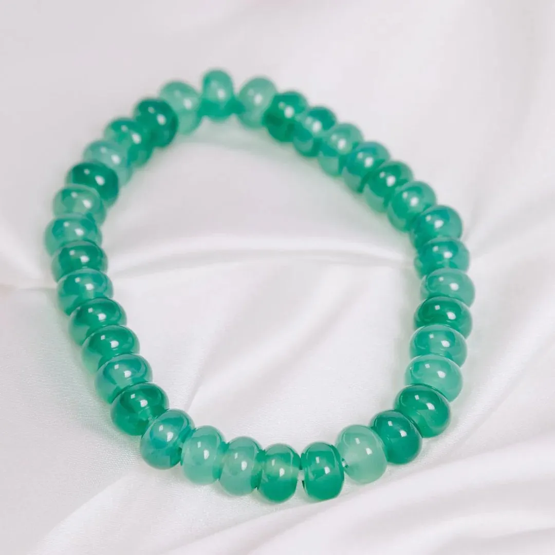 Green Onyx Button Bracelet