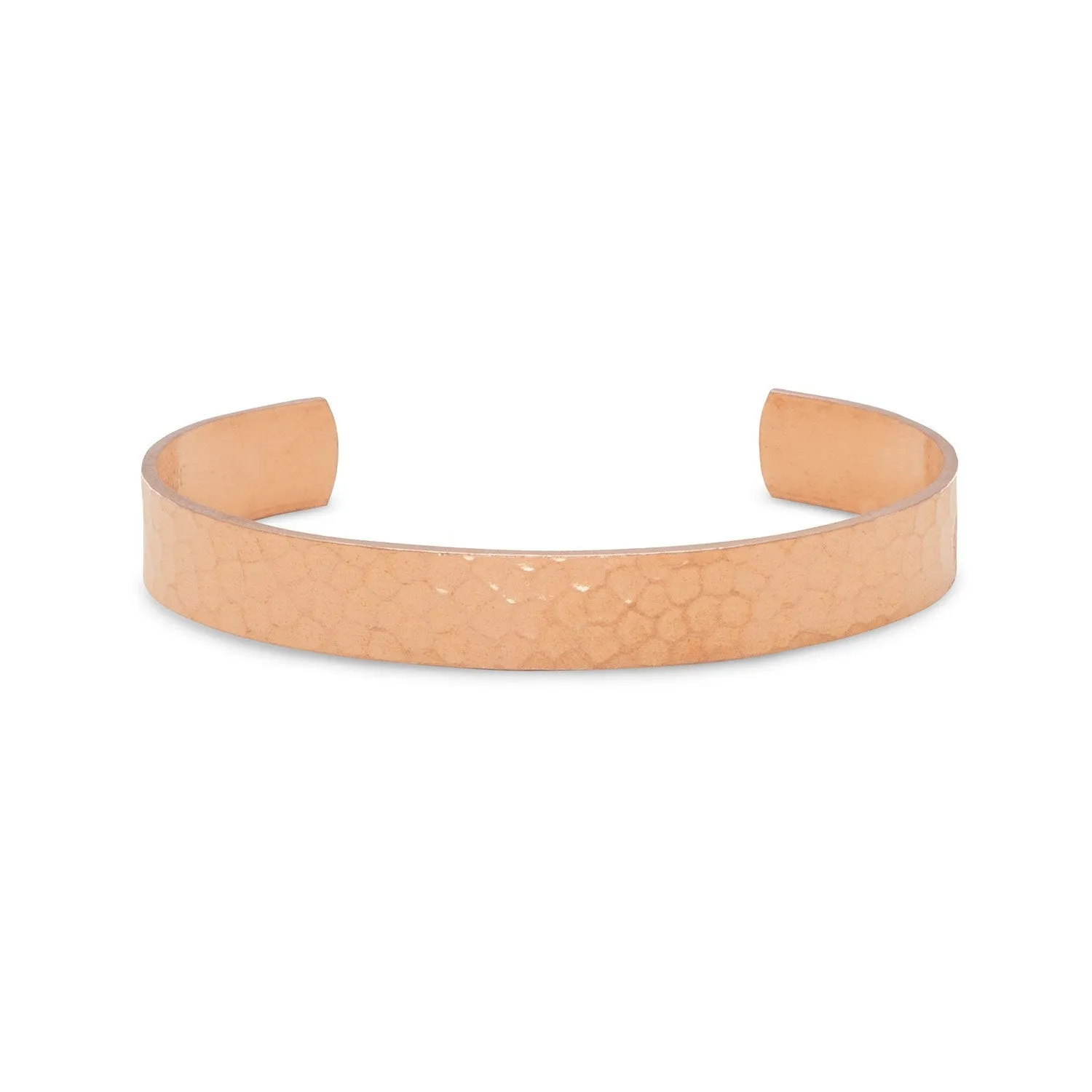 Hammered Solid Copper Cuff