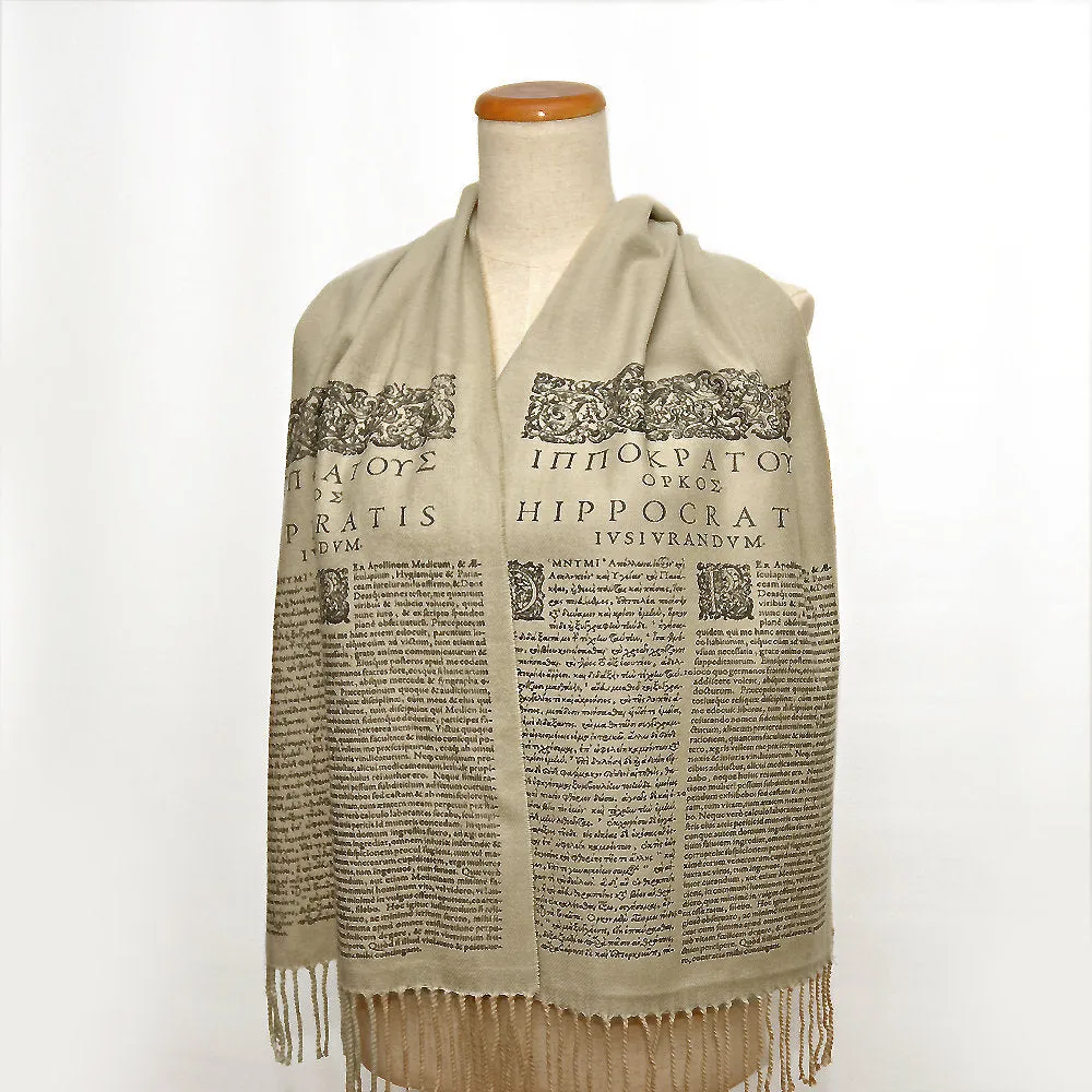 Hippocratic Oath Flannel Scarf