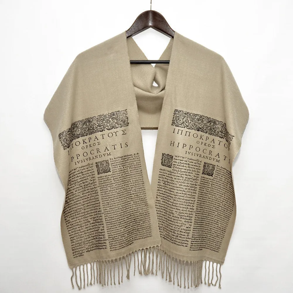 Hippocratic Oath Flannel Scarf