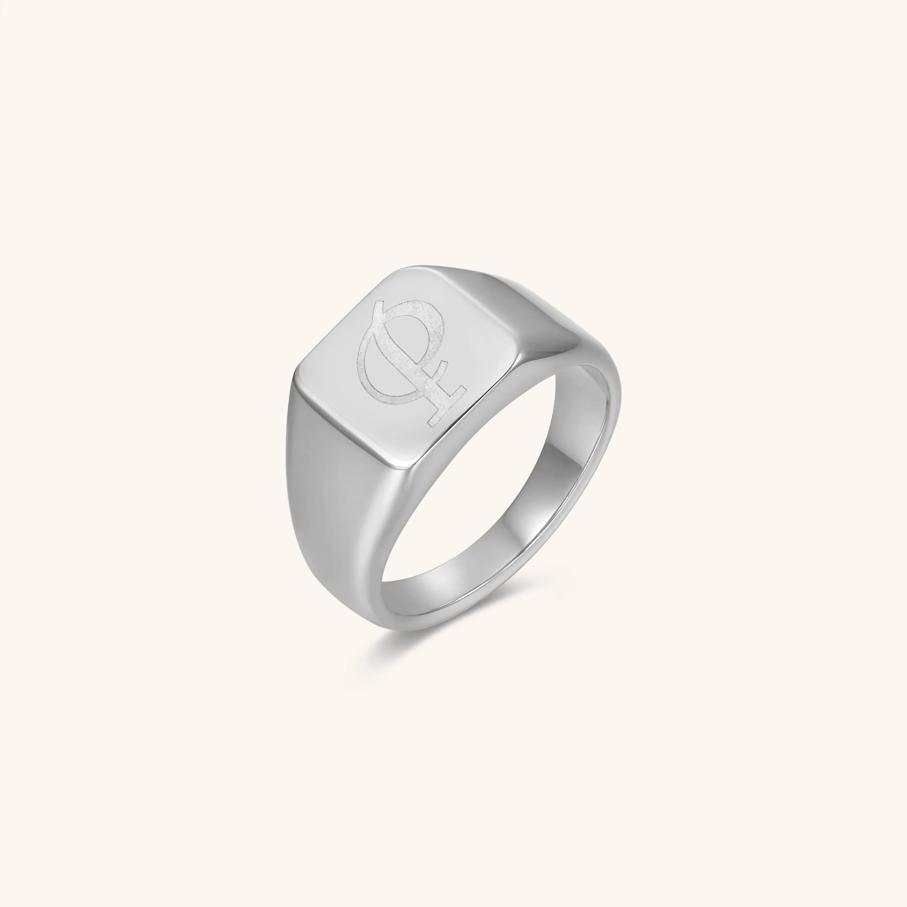 Initial Signet Ring - P