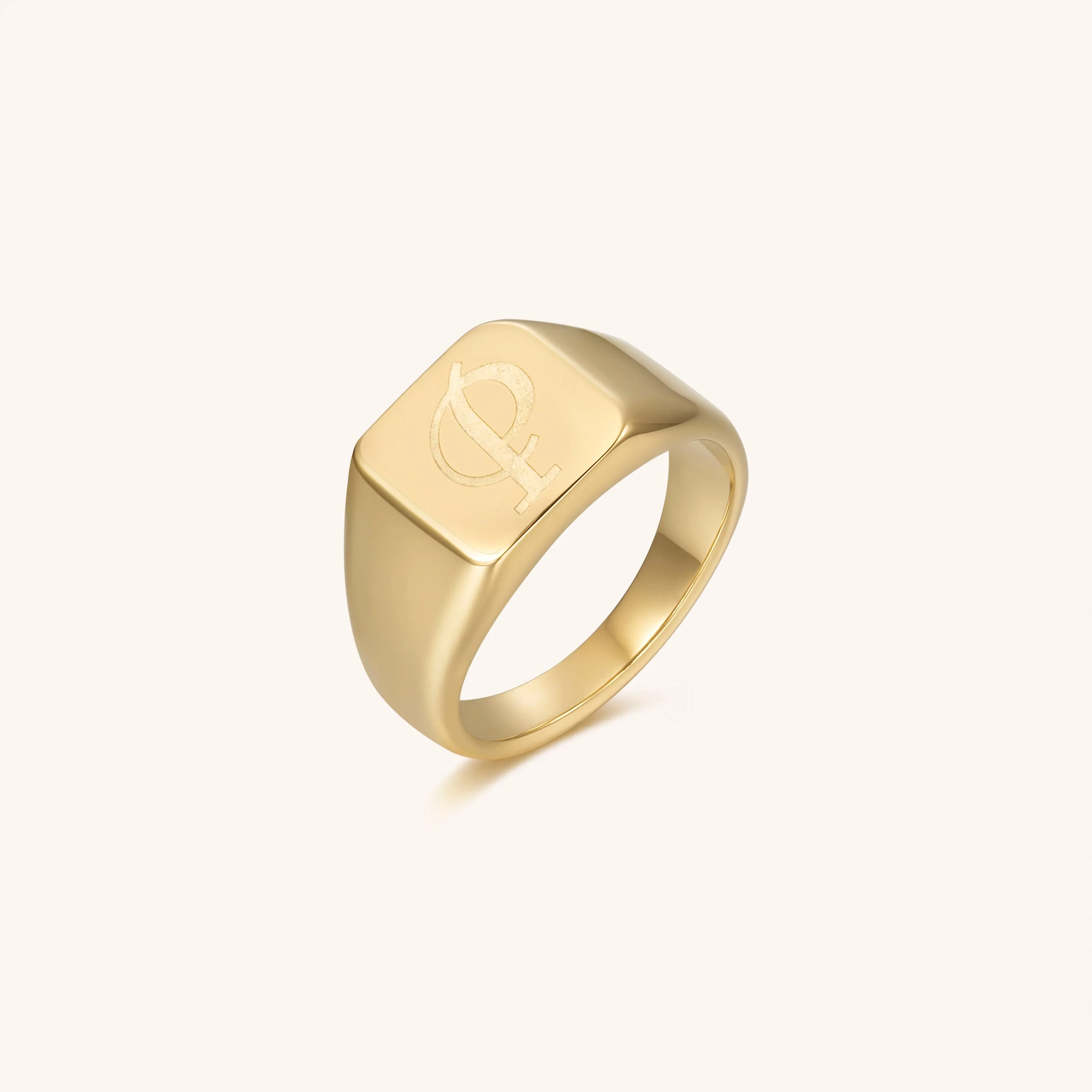 Initial Signet Ring - P
