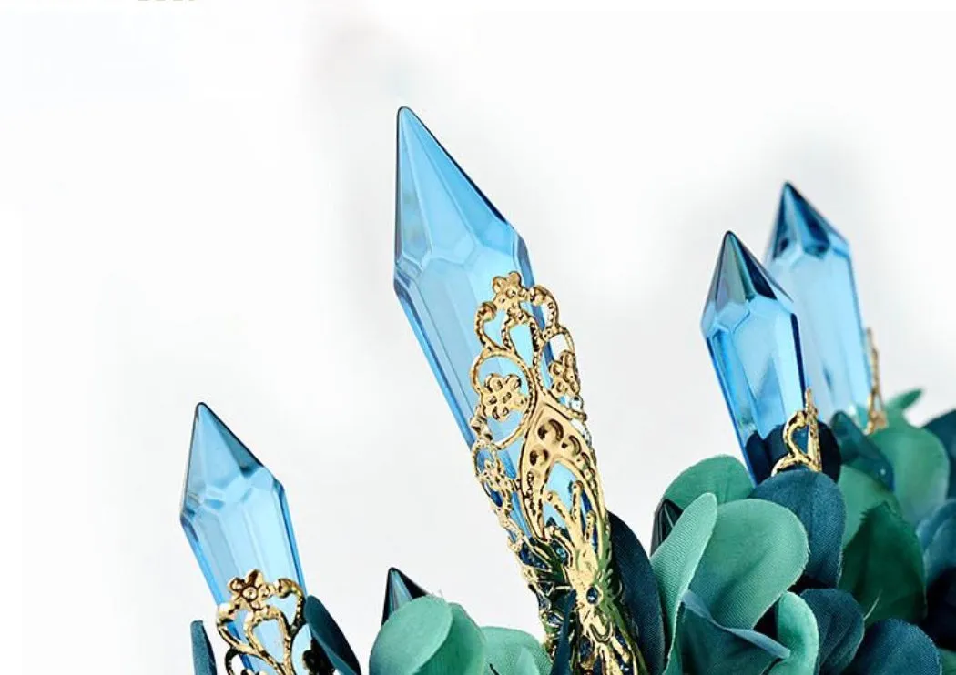 Irresistible Teal Fairytale Crown