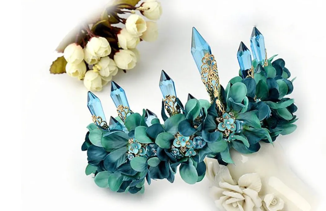Irresistible Teal Fairytale Crown