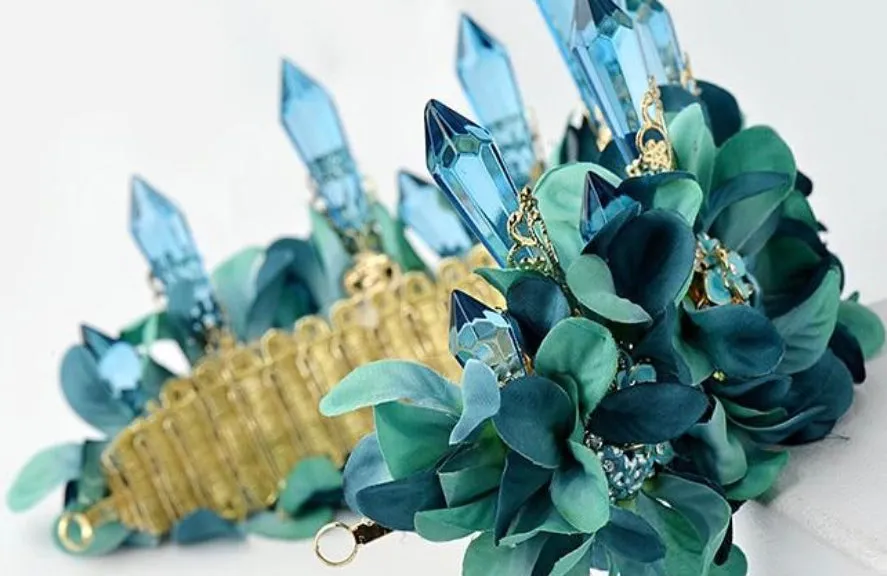 Irresistible Teal Fairytale Crown