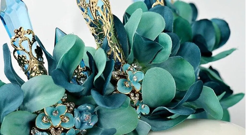 Irresistible Teal Fairytale Crown