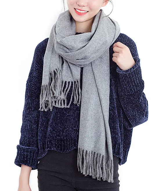 JC022545 Solid Blanket Scarf