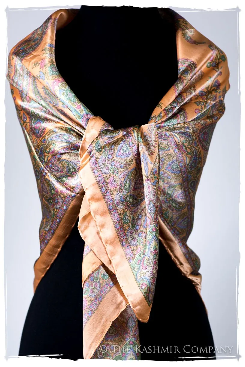 Jeanne d'Évreux Cashmere Square Silk Scarf
