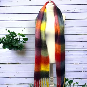 Jess & Lou Colour Block Super Soft Checked Winter Scarf SW565