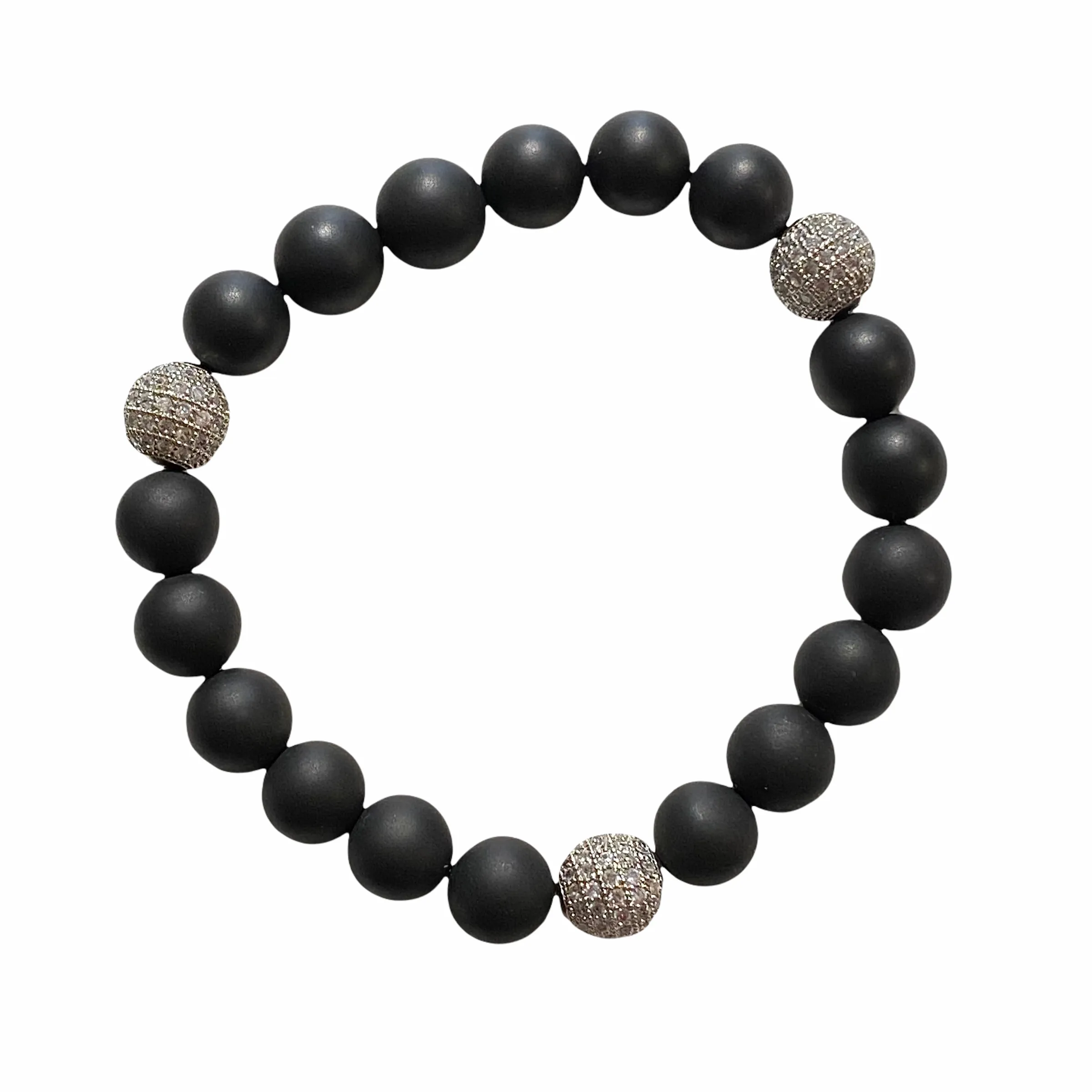 Joellery Beaded Onyx Bracelet