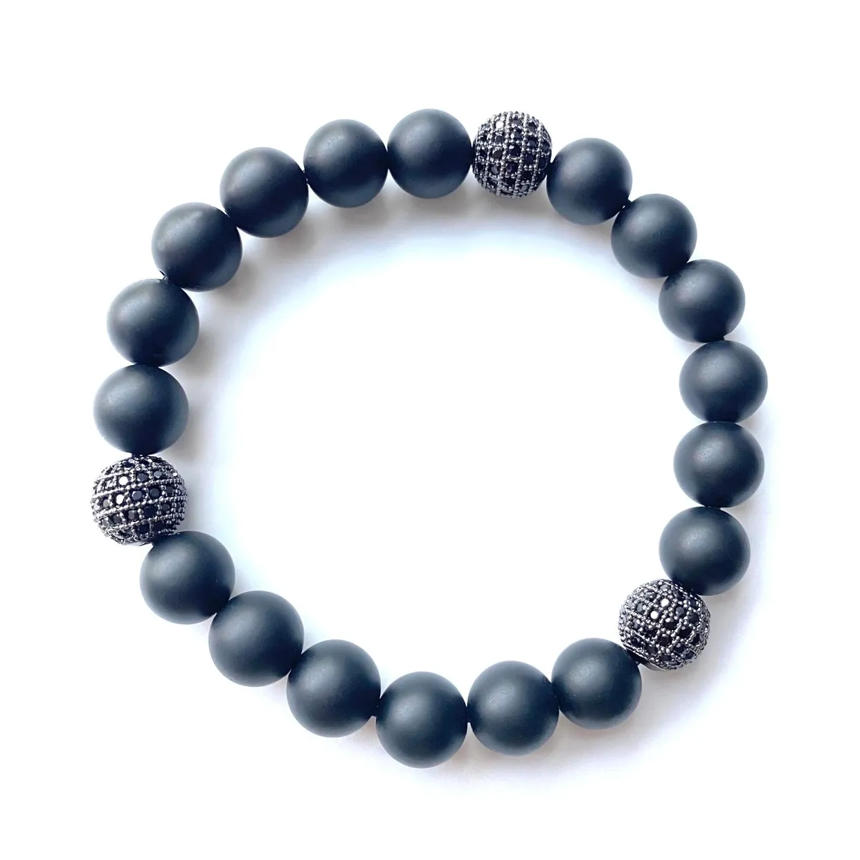 Joellery Beaded Onyx Bracelet