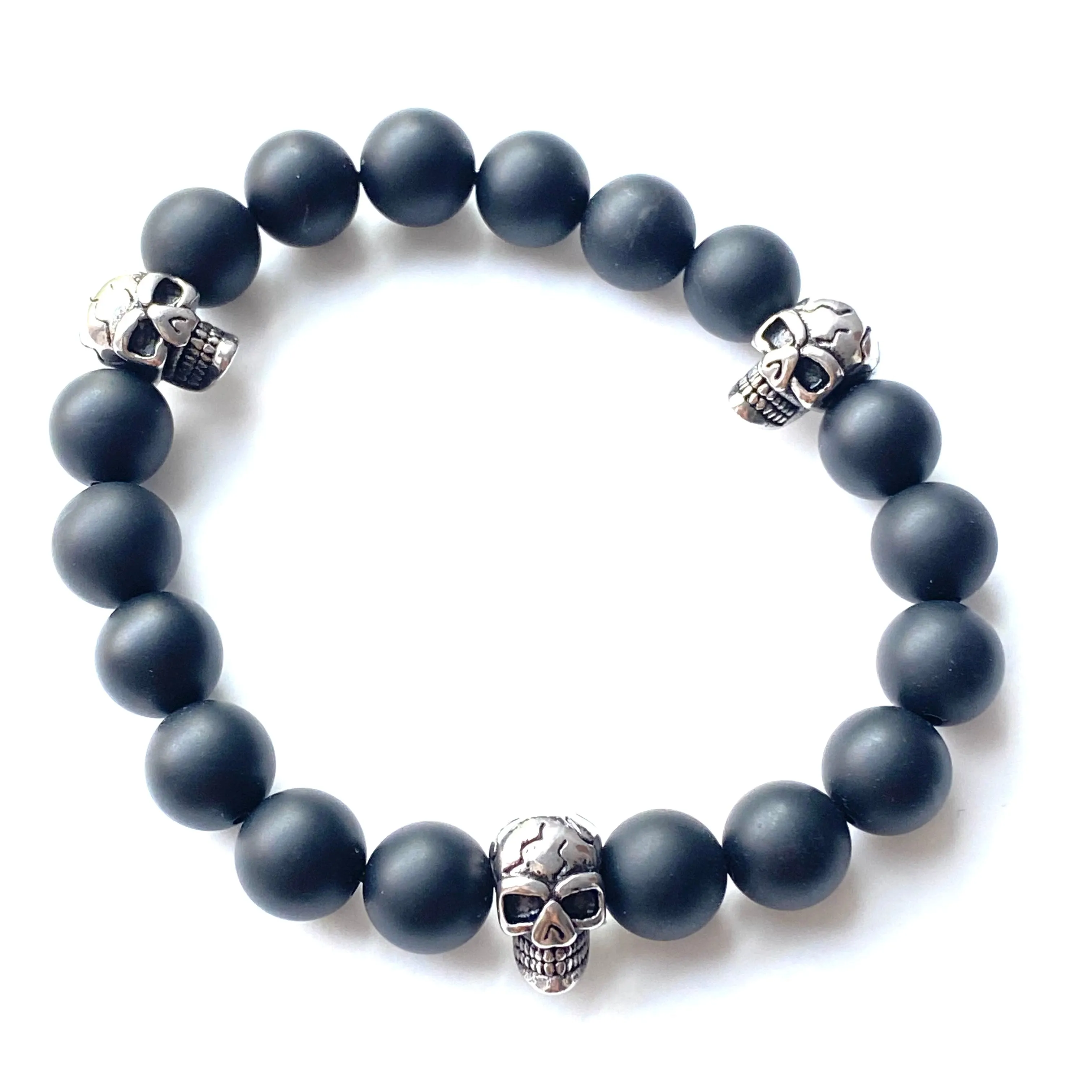 Joellery Skull Beaded Bracelet