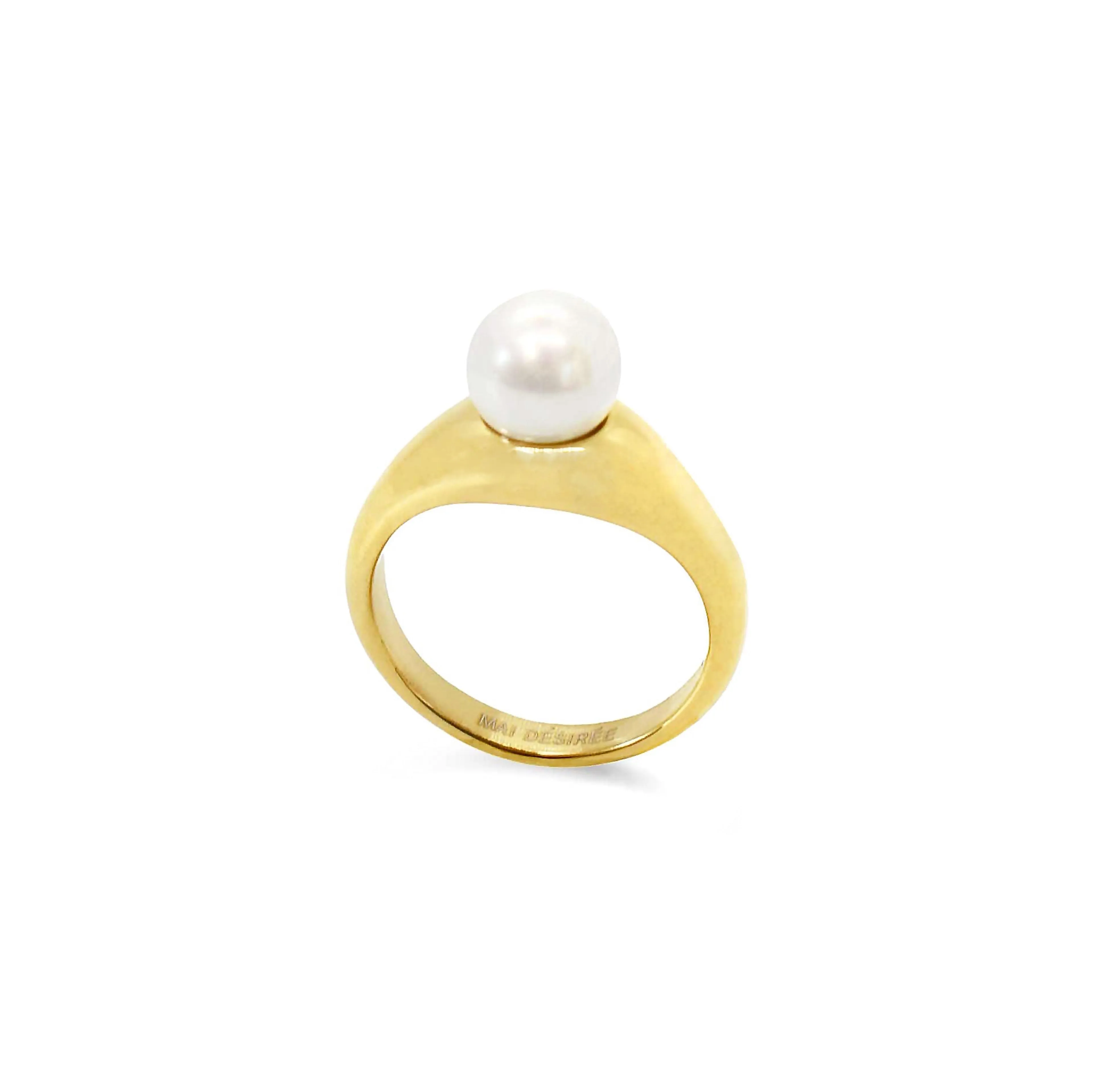 JUNE GOLD PEARL RING