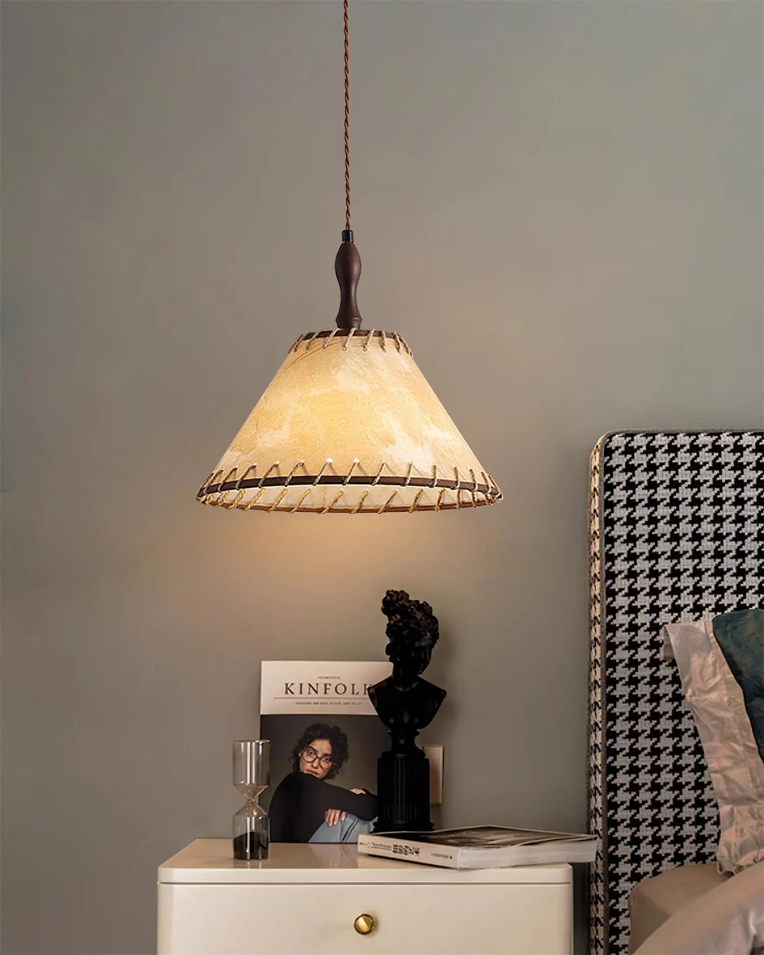 Kiko Fabric Pendant Lamp 11.8″- 10.2″