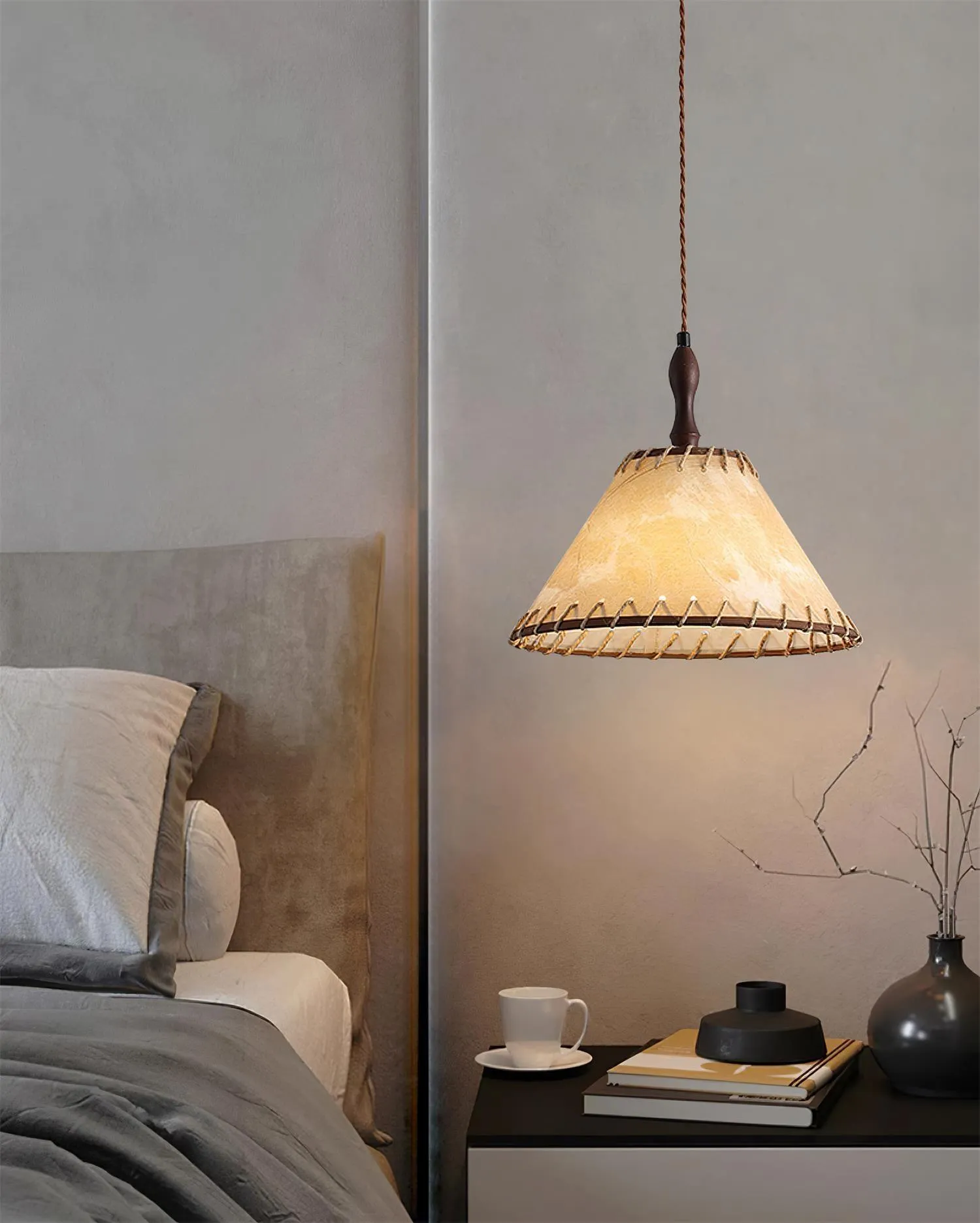 Kiko Fabric Pendant Lamp 11.8″- 10.2″