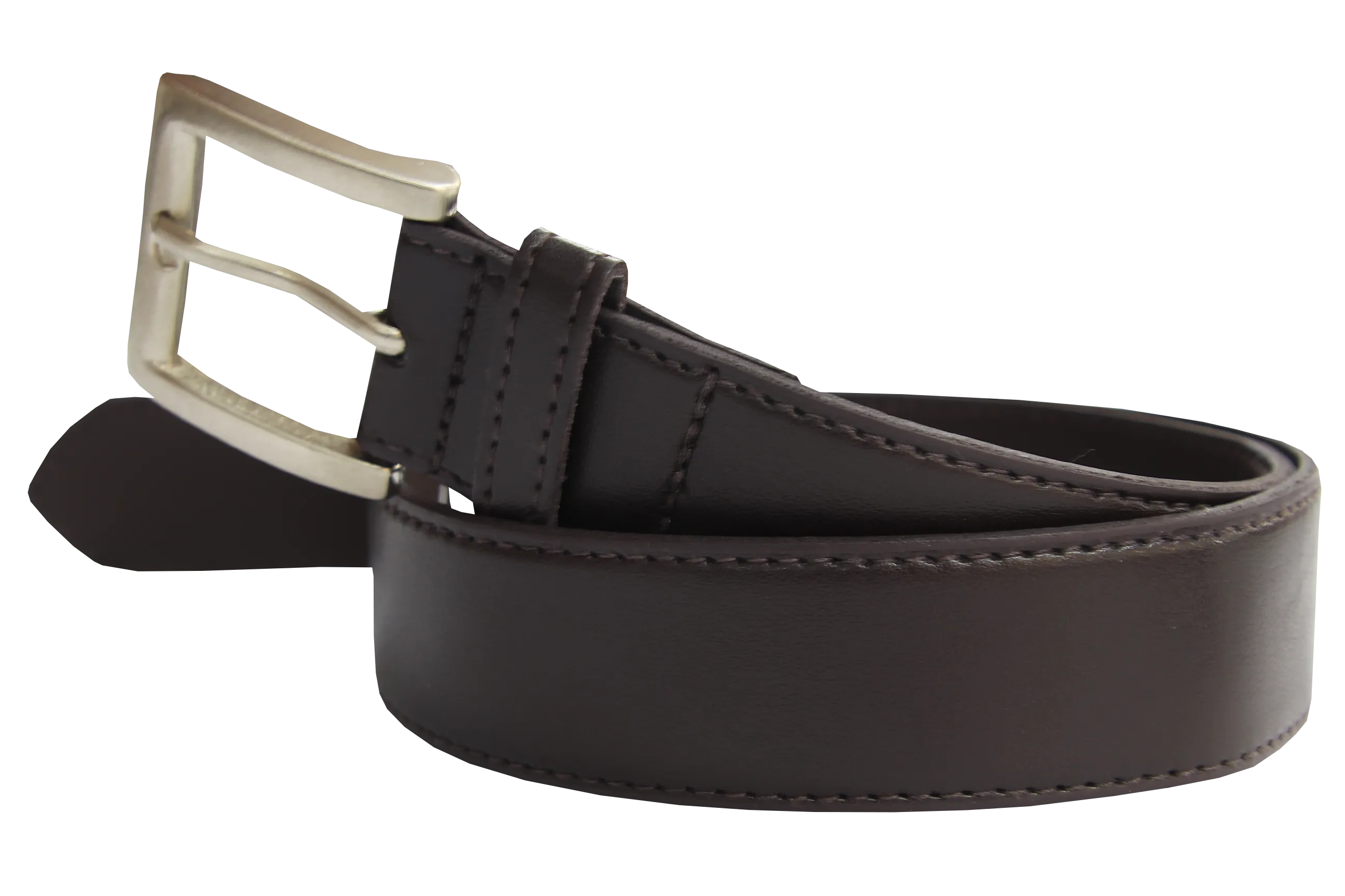 Leather Belt - Brown - Genuine Leather