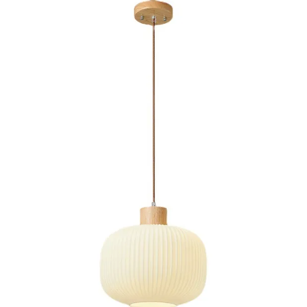 LED Japanese Style Simple White Pendant Light