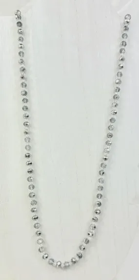 Long Glass Beaded Necklace