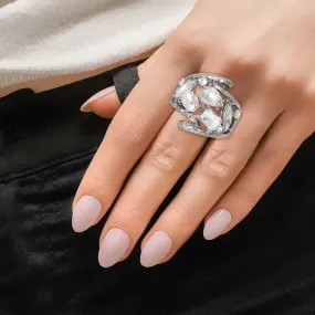 Loop Crystal Ring
