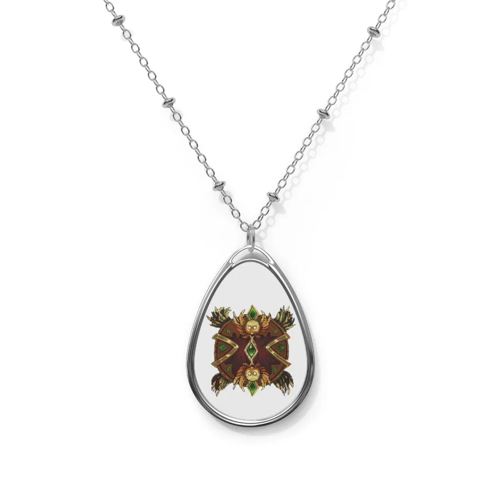 Magic Counter Shield Oval Necklace