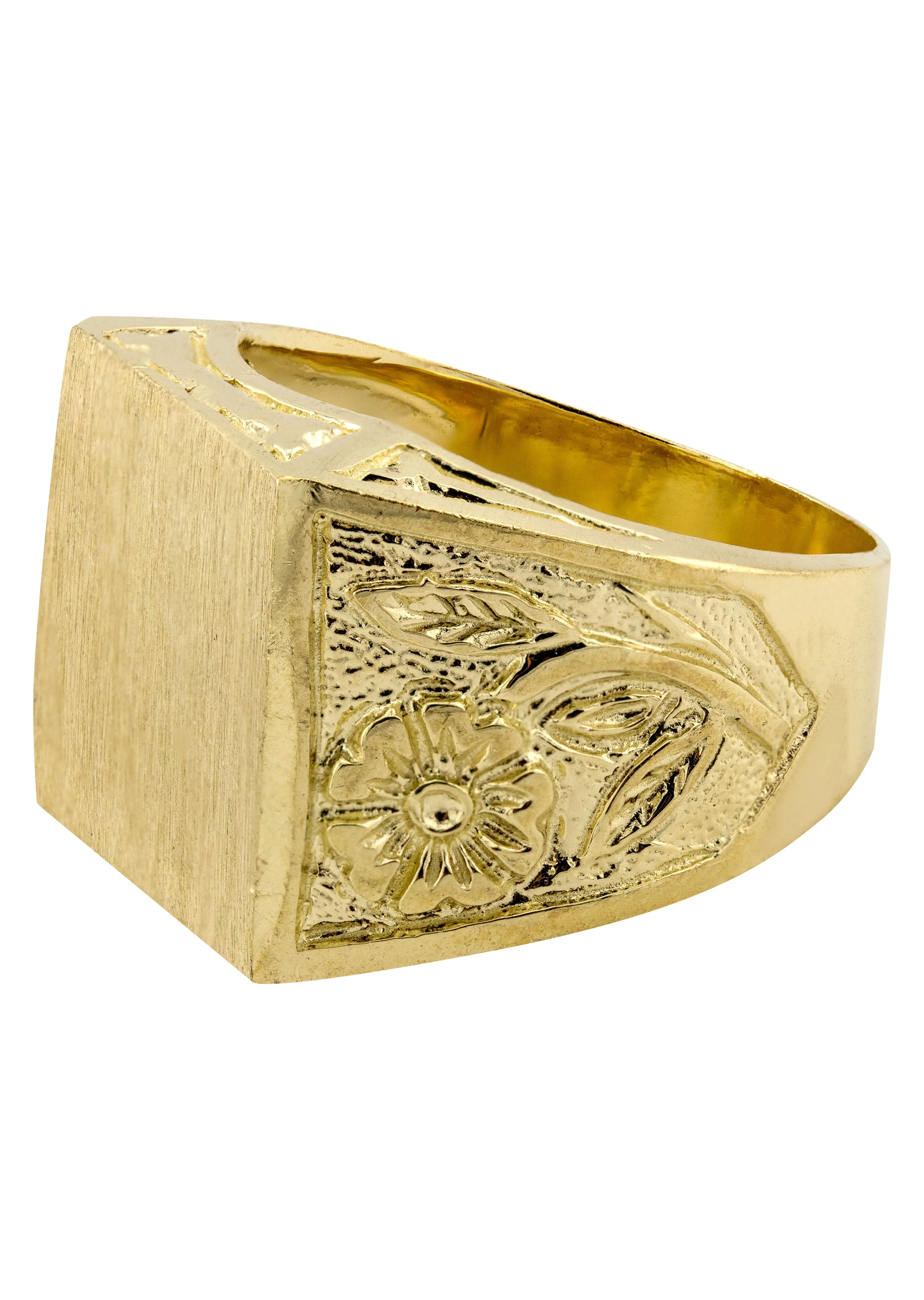 Mens Signet Ring - 10K Gold | 11.3 Grams