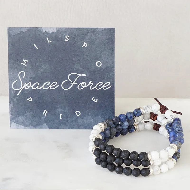 Milspo Pride Mini Bracelet - Space Force | Military Spouse Bracelet