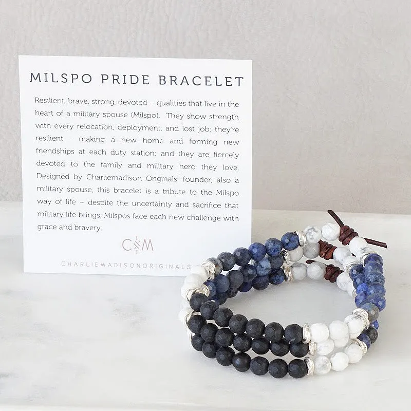 Milspo Pride Mini Bracelet - Space Force | Military Spouse Bracelet