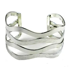 Mixed Media Silver Overlay Bracelet Artisana