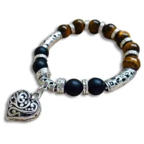 Money Stone Heart Bracelet