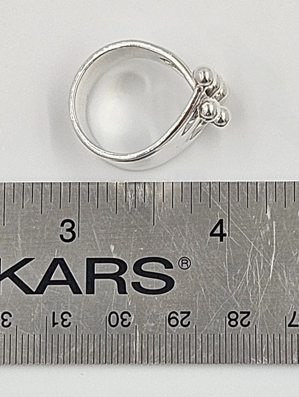 Norway   Designs AGE Sterling Modernist 5 Prong Crown Jester Ring C 1960s