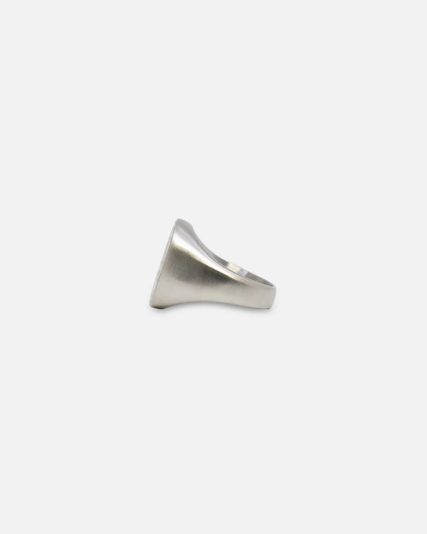 NXS Rose Signet Ring White Gold/Black