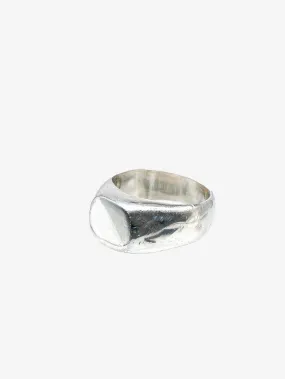 Obbi Good Label Silver Signet Ring