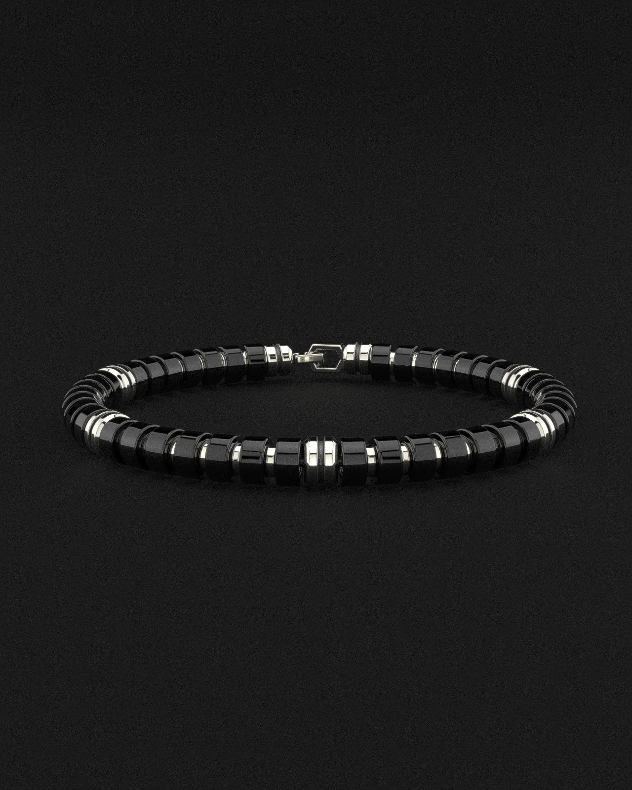 Onyx Bracelet 6mm | Premium Spacer by Seekers Men's Jewelry