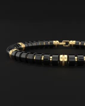 Onyx Bracelet 6mm | Premium Spacer by Seekers Men's Jewelry