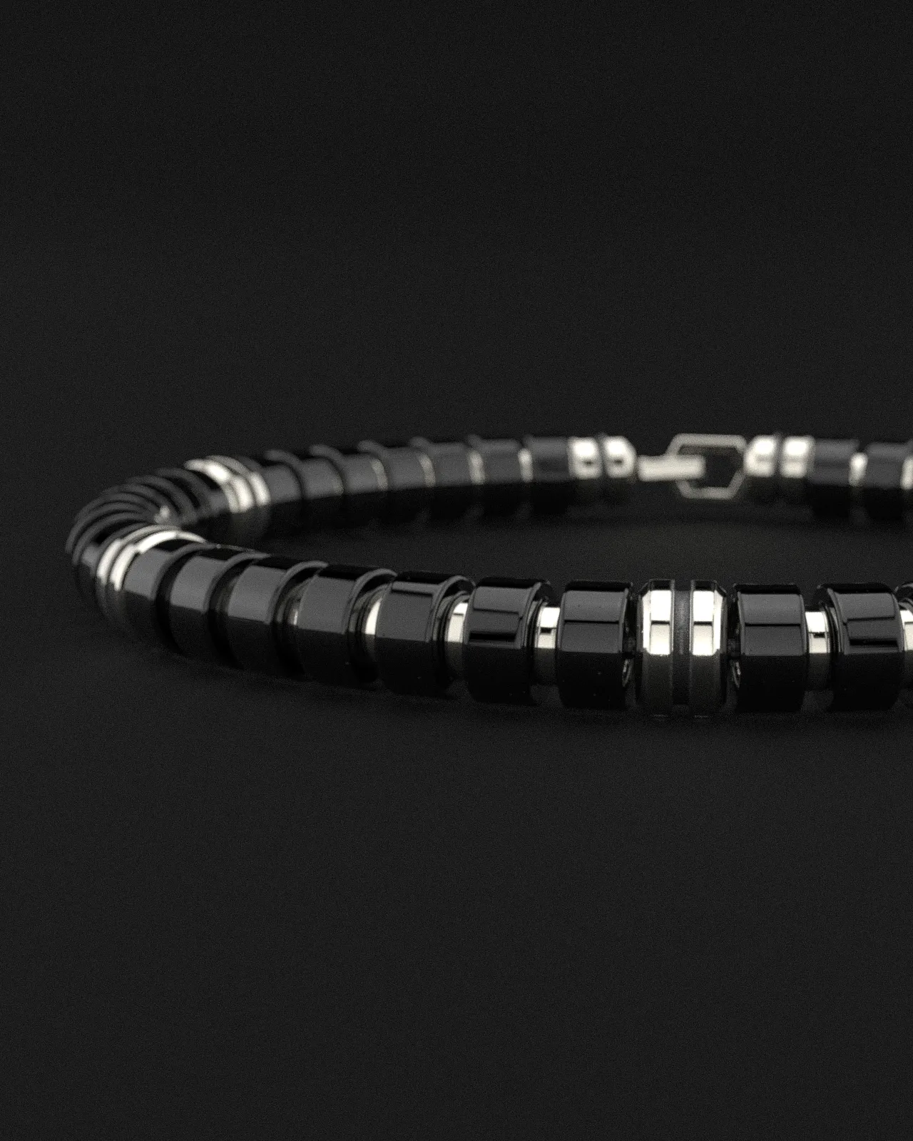 Onyx Bracelet 6mm | Premium Spacer by Seekers Men's Jewelry