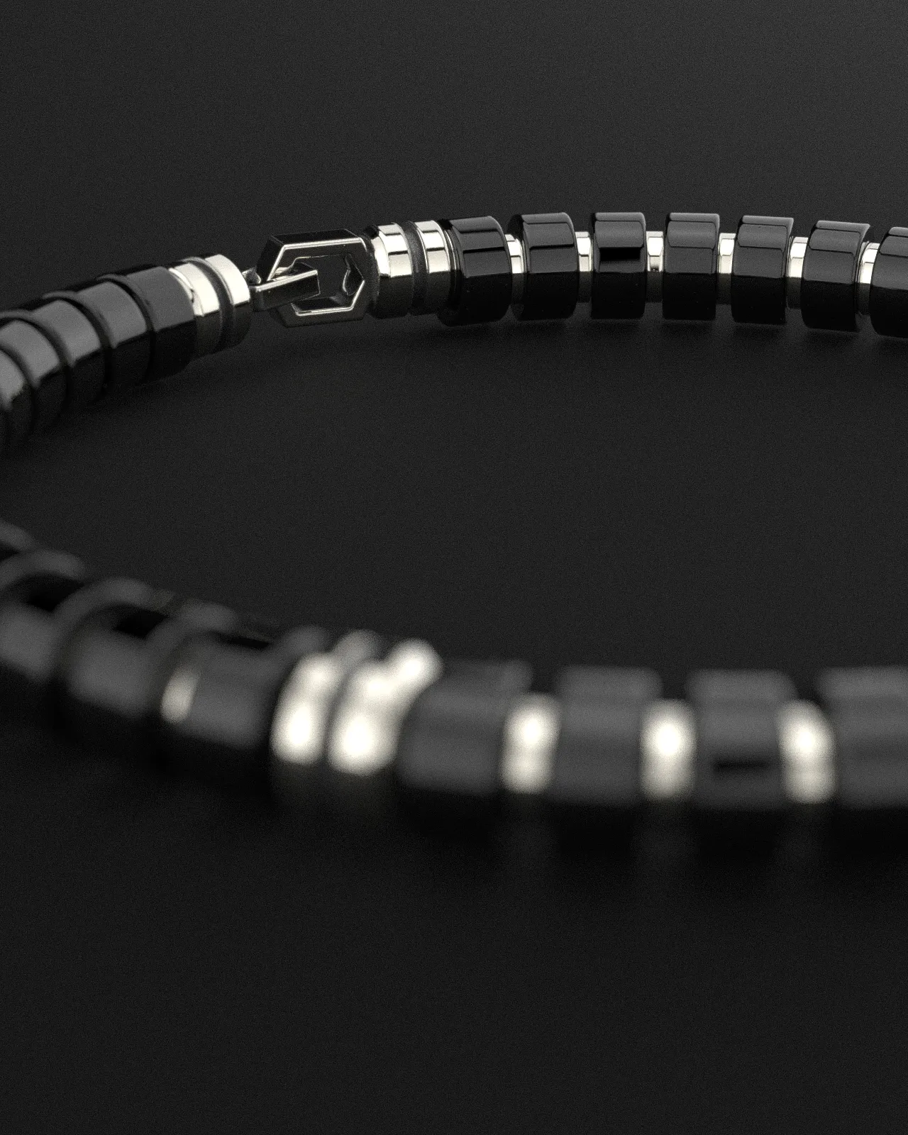 Onyx Bracelet 6mm | Premium Spacer by Seekers Men's Jewelry