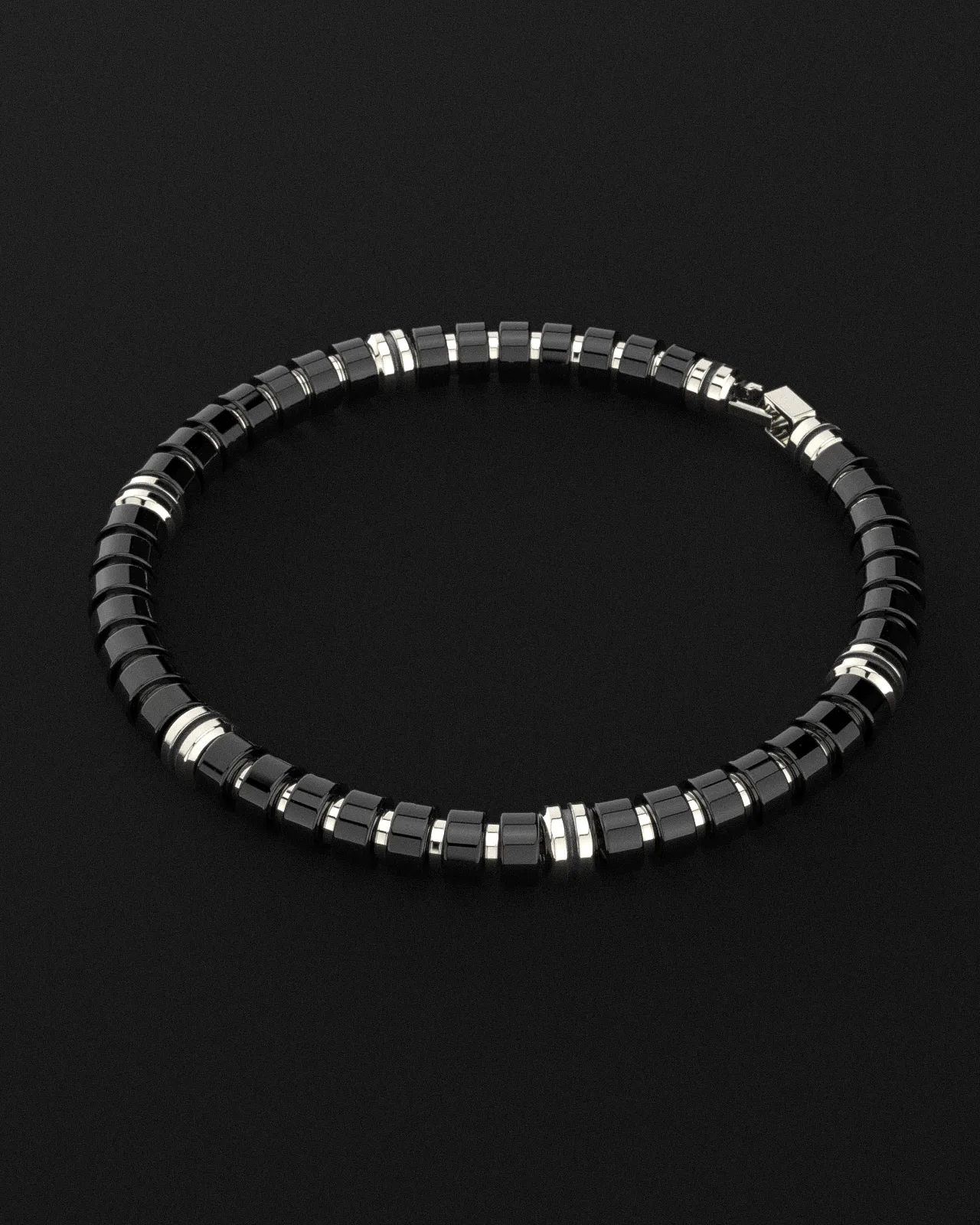 Onyx Bracelet 6mm | Premium Spacer by Seekers Men's Jewelry