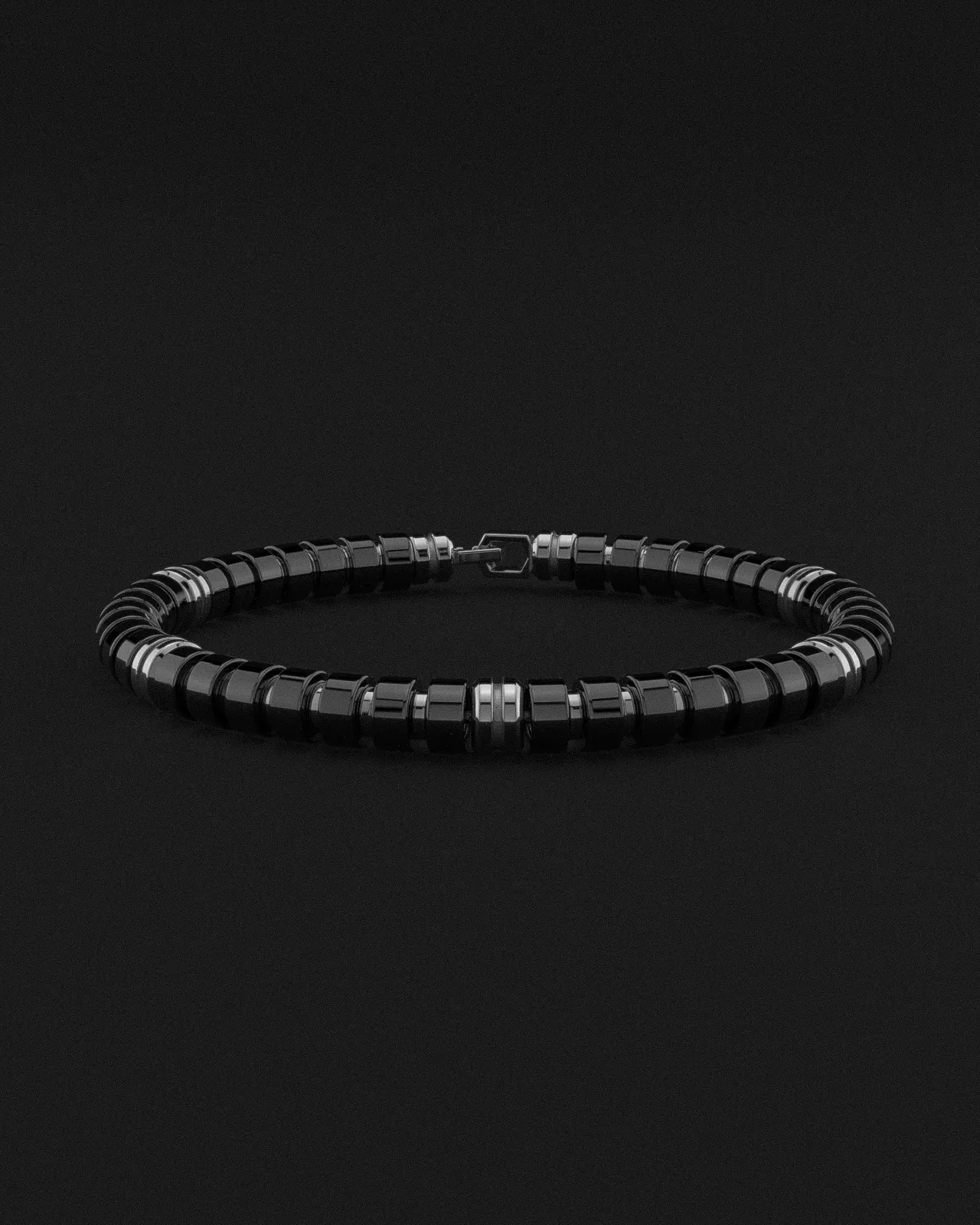 Onyx Bracelet 6mm | Premium Spacer by Seekers Men's Jewelry