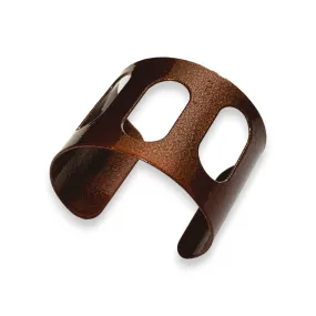 Open Ovals Textured Cuff Bracelet