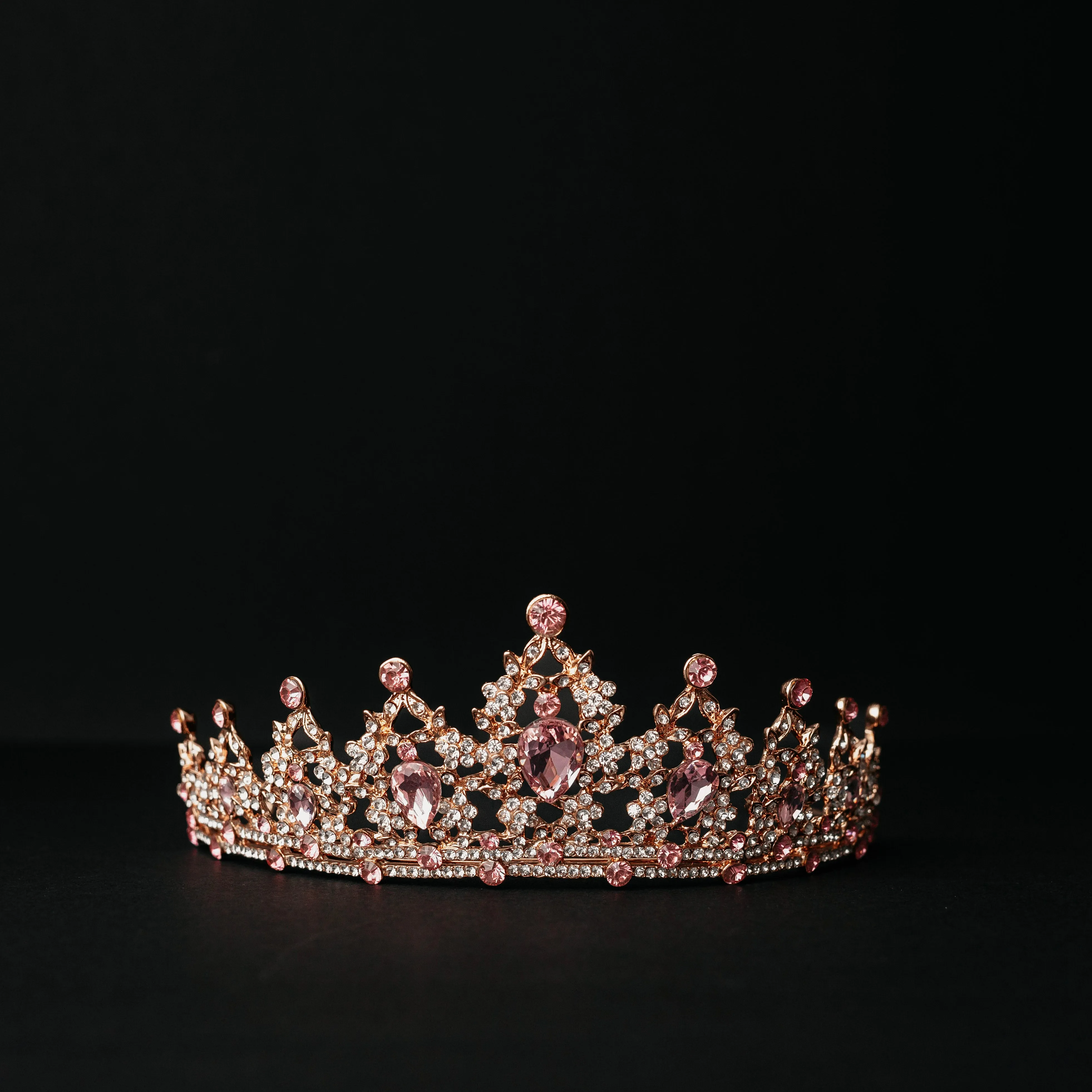 Ophelia's Tiara in Pink & Gold
