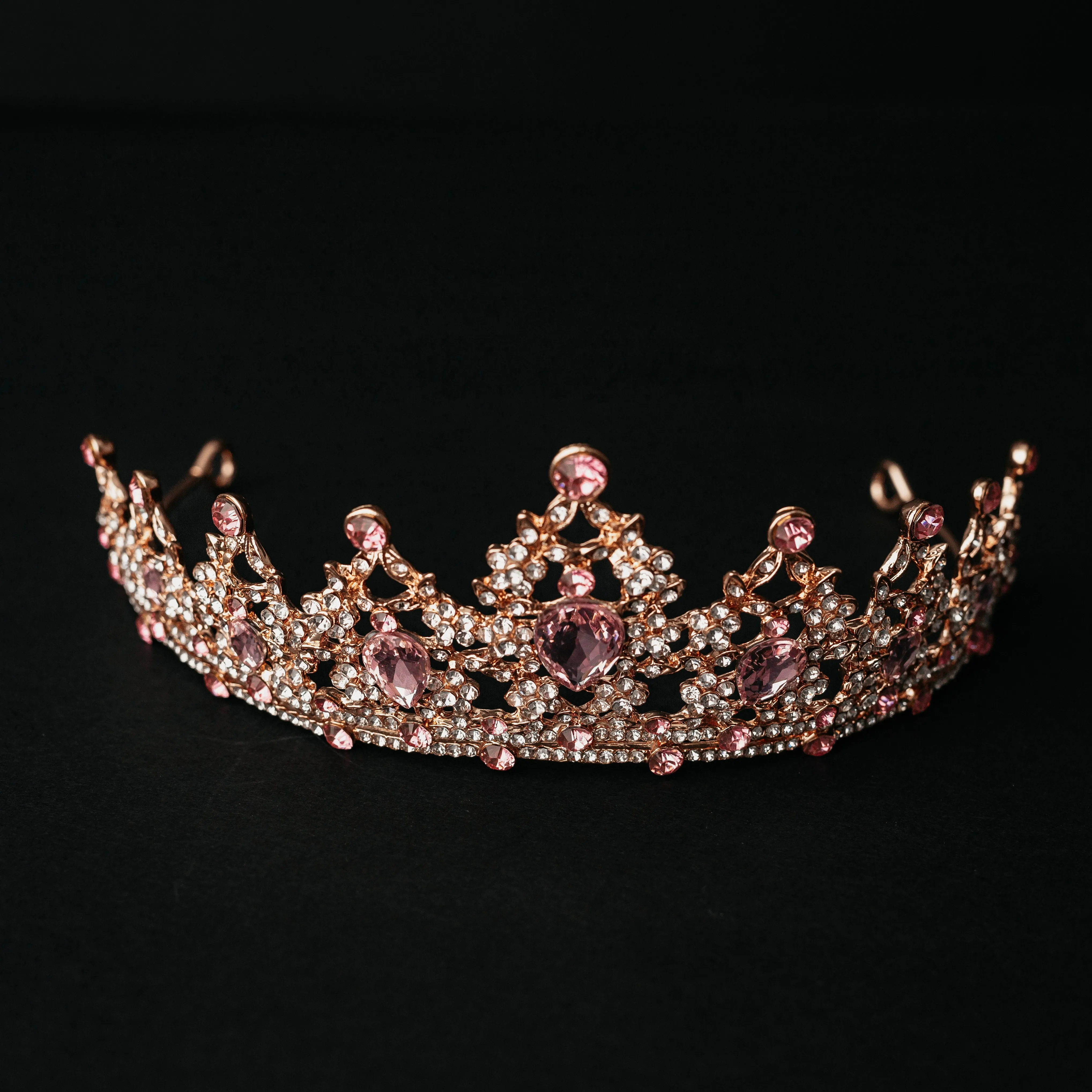 Ophelia's Tiara in Pink & Gold