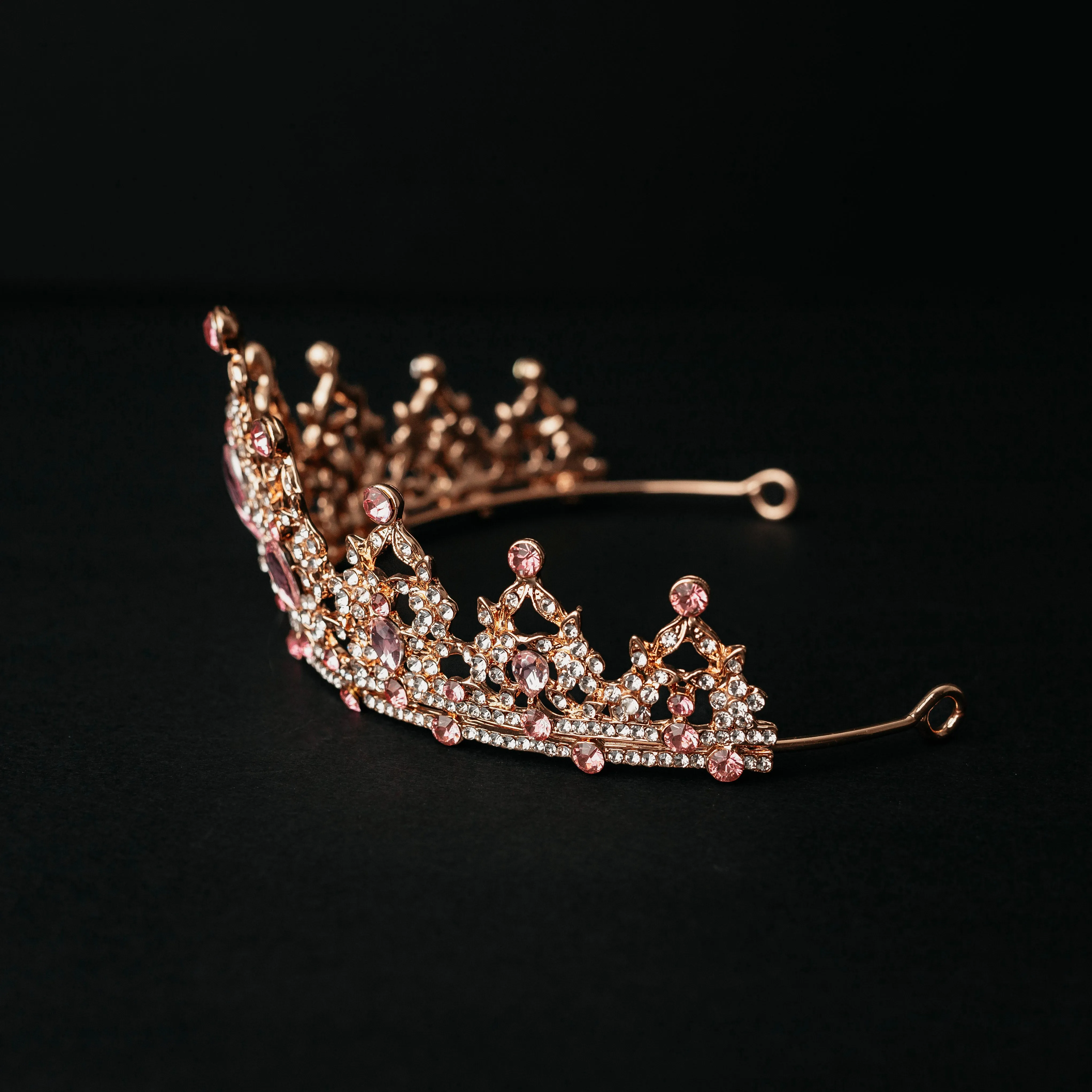 Ophelia's Tiara in Pink & Gold
