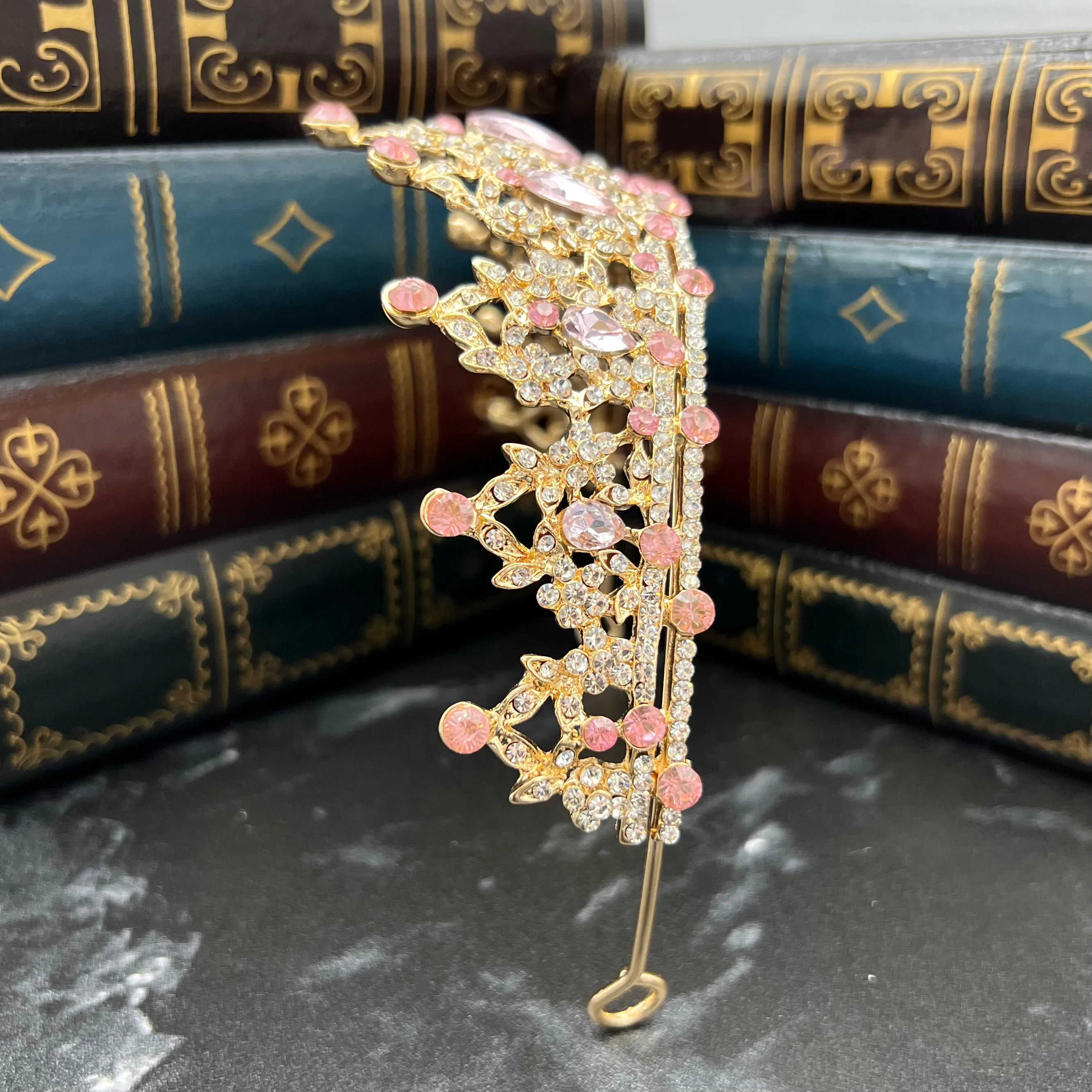 Ophelia's Tiara in Pink & Gold